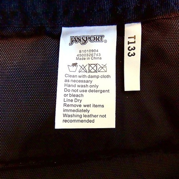 NEW Older Model T133 JanSport Right Pack Navy Blue Backpack Leather Bottom - Picture 8 of 8